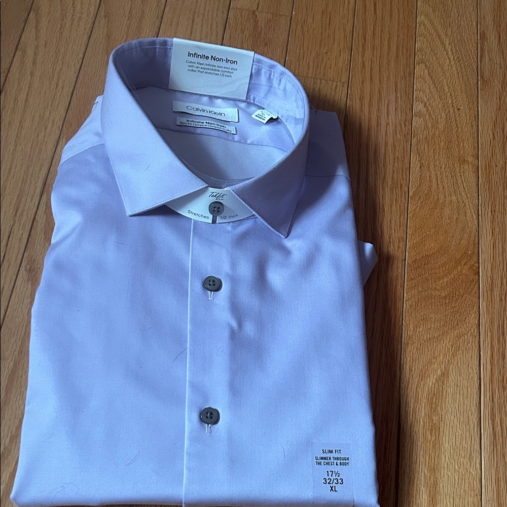 REDUCED’nCalvin Klein Men's Lavender Dress Shirt